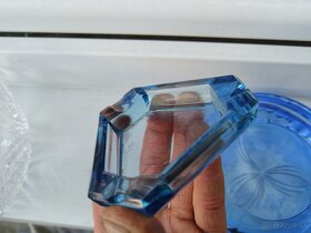 popolníky modré sklo - 3