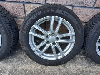 Predám 17" Al disky  + zimné pneu Michelin 225/55 R17 - 3