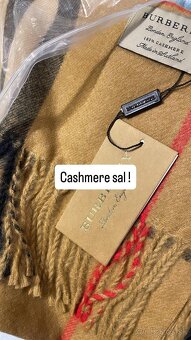 Dior Burberry cashmere /kašmírové satky šál - 3