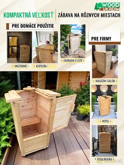 Domaca parna sauna mini mobilná sauna parna auverdic sauna - 3