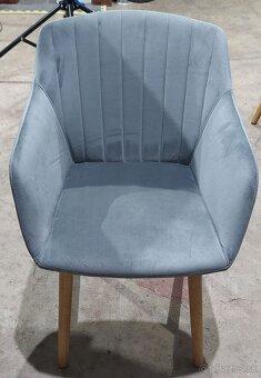 Jedálenské stoličky sivé - 3