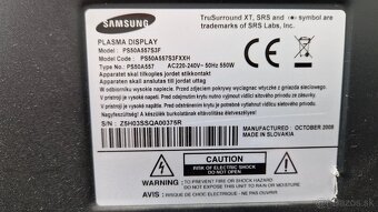 Plazma Samsung PS50A557 - 3