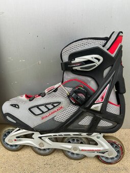 Kolieskové korčule Rollerblade-veľkosť 44 + nové kolieska - 3