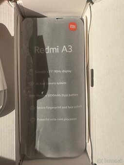 Redmi A3 nový, Midnight Black 3GB RAM 64GB ROM - 3