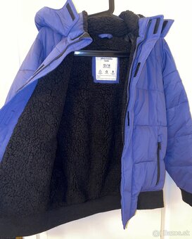 Detská zimná bunda Abercrombie & Fitch tmavomodrá 13-14 r - 3