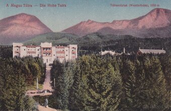 Staré pohľadnice Vysoké Tatry, kolorované - 3