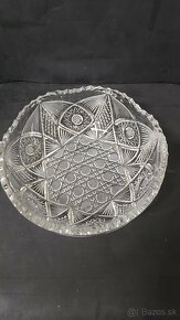 kryštálová brúsená misa priemerr 20cm - 3
