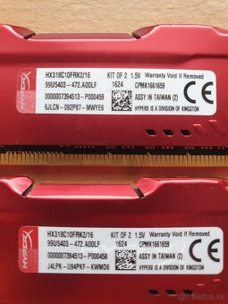 Kingston DDR3(2x8GB) HyperX FURY/1866MHz CL10 - 3
