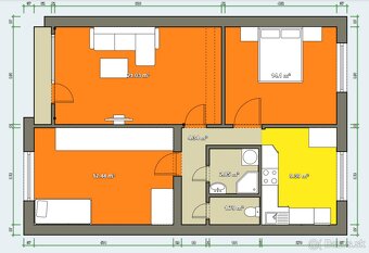 3 izbový byt, KOŠICE sever -Študentská, 69 m2 - 3