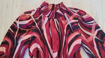 Bordové midi šaty, uni XS, S, M - 3