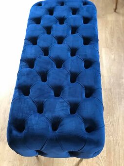 Luxusna Glamou chesterfield taburet / lavica 120 cm - 65% - 3