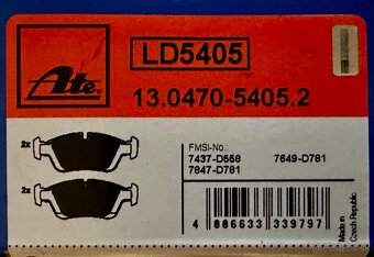 Predam predne nove ceramicke ate platnicky na bmw e46 - 3