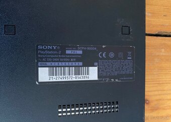 Herná konzola - Sony PlayStation 2 PS2 + 2 hry 1x ovládač - 3