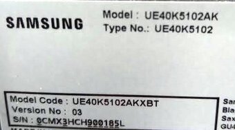 SAMSUNG UE40K5102 uhlopriečka 102cm - 3