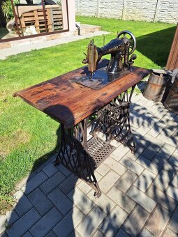 Kayser starodávny šijací stroj komplet - 3