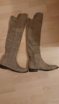 Kvalitne vysoke kožene čižmy zn. BRUGLIA v.38 a pol - 3