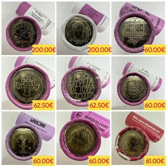 2 euro rolky mincí - 3