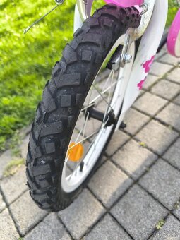 Detský dievčenský bicykel 16" aj prídavnými kolieskamy - 3