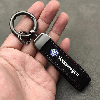 kožená klúčenka skoda, volkswagen, peugeot - 3