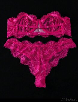 Súprava spodnej bielizne v trendy Magentovej farbe - 3