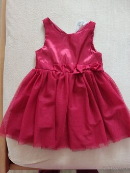 H&M cervene sviatocne saty 92 - 3