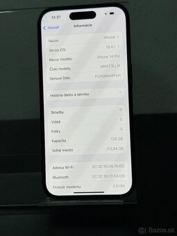 Predám Apple iPhone 14 PRO 128GB Black Bežné známky - 3