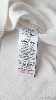 Nádherné kvalitné bavlnené kvietkované tričko značky Next - 3