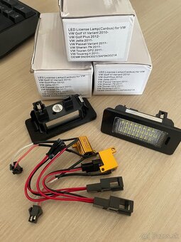 VW Led osvetlenia ŠPZ Passat Sharan Touran Touareg Golf - 3