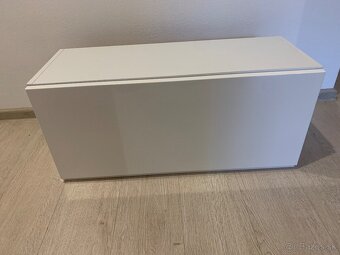 Horná kuchynská skrinka G80K Aurellia (biela + biely lesk) - 3