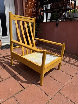 Retro derevene kreslo - 3