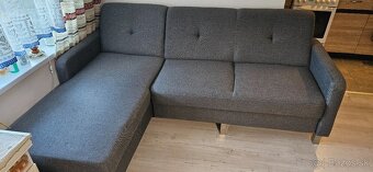 Rozkladacia rohová sedačka s úložným priestorom - 3