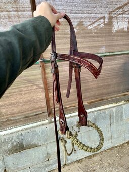 Westernová uzda + sidepull nánosník - 3