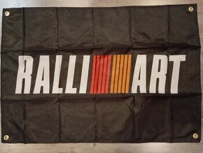 Vlajka+šiltovka RALLIART Mitsubishi Lancer EVO - 3