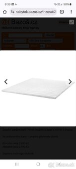 Vrchný matrac IKEA Tuddal 160x200 cm - 3