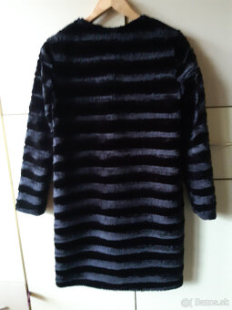 MLE Collection čierny kožuch umelý XS - 3