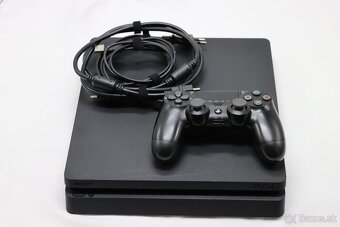 PS4 Slim 500GB + ovládač + káble - 3