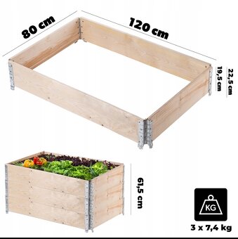 Vyvýšený zahon paletova ohradka - 3