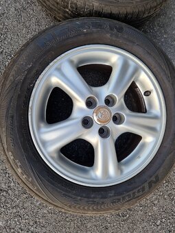 Toyota Disky R15, 5x100, 6J, ET39, letné pneu 195/60r15 - 3