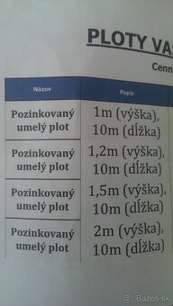 Ploty-pozinkovane umele - - 3
