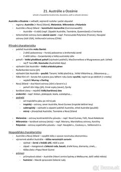 Maturitné témy z geografie/ zemepisu (ústna skúška) - 3