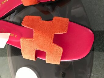 NOVE HERMES Orange damske slapky 39 - 3