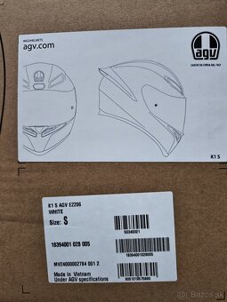 Prilba AGV K1 S Biela veľkosť S - 3