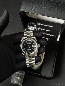 Seiko mod Day-Date Black - 3