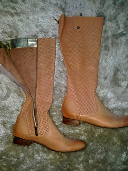 Kožené čižmy zn. Claudio Dessi v.40 - 3