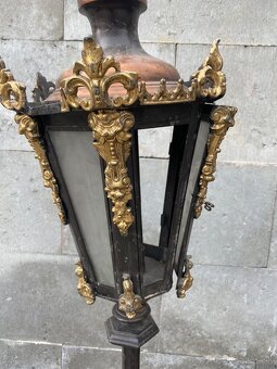 Pohrebné lampy Baroko kovová zliatina - 3