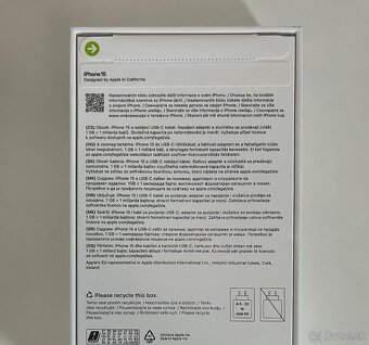 Iphone 15 128GB Black/Čierny úplne nový nerozbalený - 3