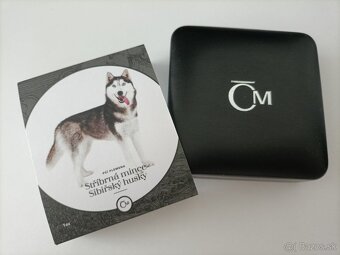 Strieborna minca sibirsky husky - 3