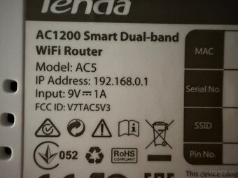 Wifi Router Tenda AC5 Dual Band AC1200 - 3
