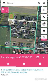 Predám pozemok v obci Beckov - 3