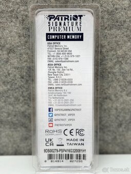 RAM 16GB DDR4 3200Mhz Patriot - 3